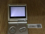 LG3607 Plz Read Item Condi GameBoy Advance SP Platinum Silver Game Boy Console Japan