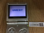 LG3608 Plz Read Item Condi GameBoy Advance SP Platinum Silver Game Boy Console Japan