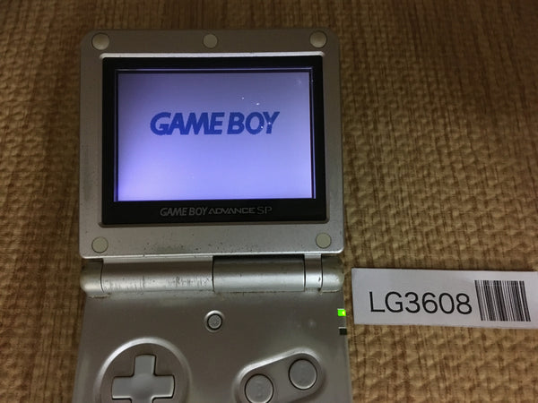 LG3608 Plz Read Item Condi GameBoy Advance SP Platinum Silver Game Boy Console Japan
