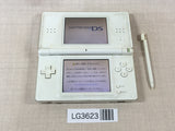 LG3623 Plz Read Item Condi Nintendo DS Lite Crystal White Console Japan