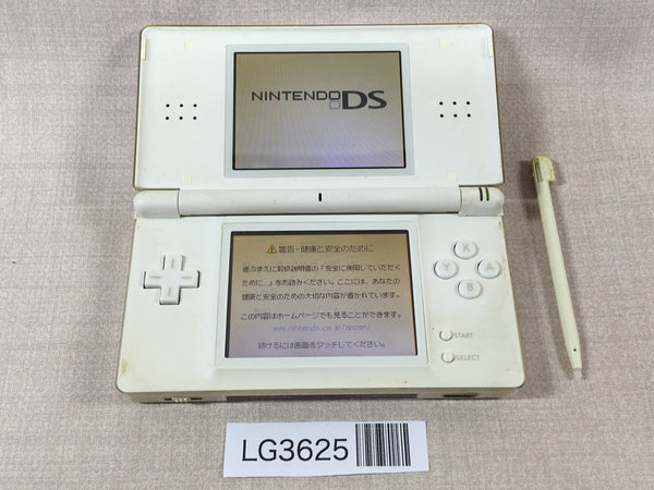 LG3625 Plz Read Item Condi Nintendo DS Lite Crystal White Console Japan