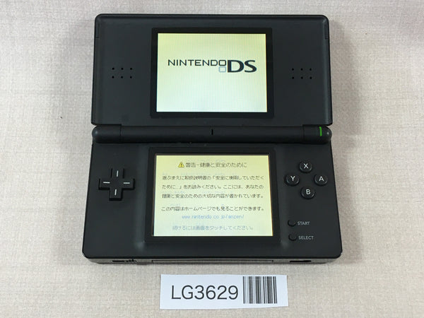 LG3629 Plz Read Item Condi Nintendo DS Lite Jet Black Console Japan