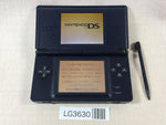 LG3630 Plz Read Item Condi Nintendo DS Lite Enamel Navy Console Japan
