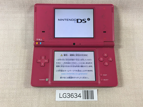 LG3634 Plz Read Item Condi Nintendo DSi DS Pink Console Japan
