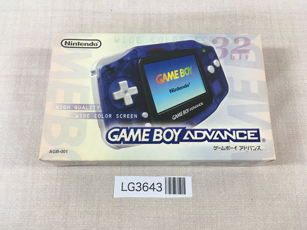 LG3643 GameBoy Advance Console Box Only Console Japan