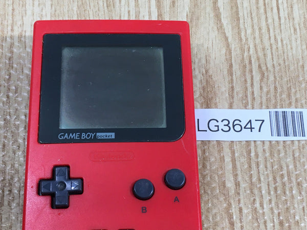 LG3647 Plz Read Item Condi GameBoy Pocket Red Game Boy Console Japan