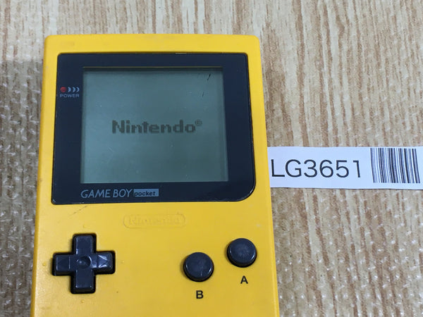 LG3651 Plz Read Item Condi GameBoy Pocket Yellow Game Boy Console Japan