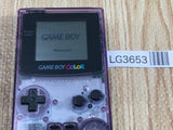 LG3653 Plz Read Item Condi GameBoy Color Clear Purple Game Boy Console Japan