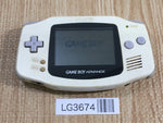 LG3674 Plz Read Item Condi GameBoy Advance White Game Boy Console Japan