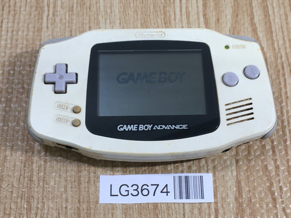 LG3674 Plz Read Item Condi GameBoy Advance White Game Boy Console Japan