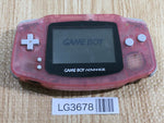 LG3678 Plz Read Item Condi GameBoy Advance Milky Pink Game Boy Console Japan