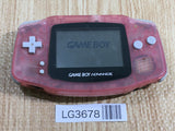 LG3678 Plz Read Item Condi GameBoy Advance Milky Pink Game Boy Console Japan