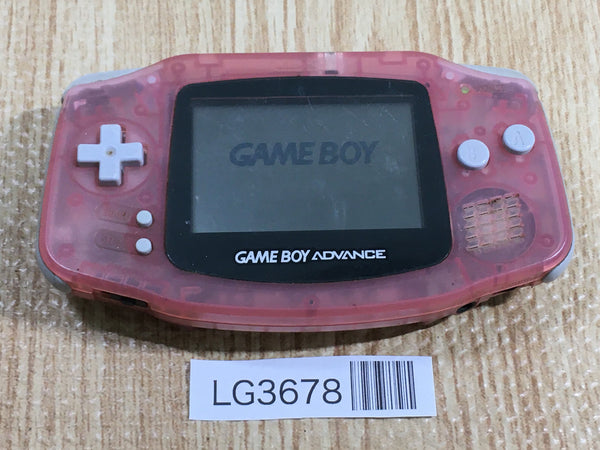 LG3678 Plz Read Item Condi GameBoy Advance Milky Pink Game Boy Console Japan