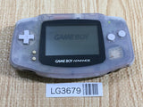 LG3679 Plz Read Item Condi GameBoy Advance Milky Blue Game Boy Console Japan