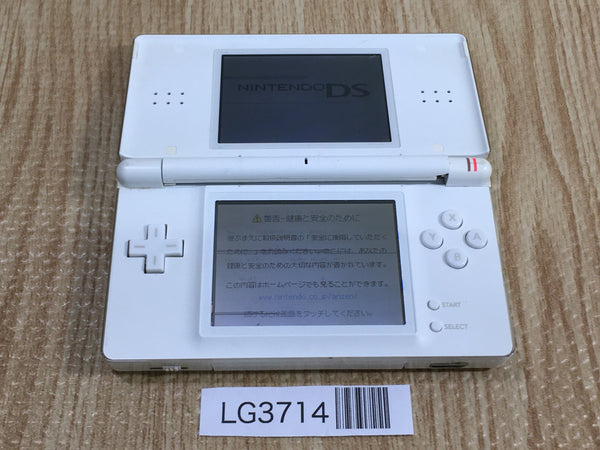 LG3714 Plz Read Item Condi Nintendo DS Lite Crystal White Console Japan