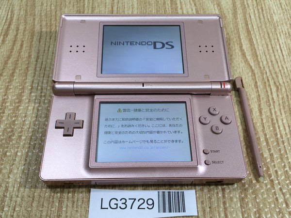 LG3729 No Battery Nintendo DS Lite Metallic Rose Console Japan