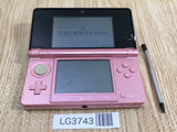 LG3743 Plz Read Item Condi Nintendo 3DS Misty Pink Console Japan
