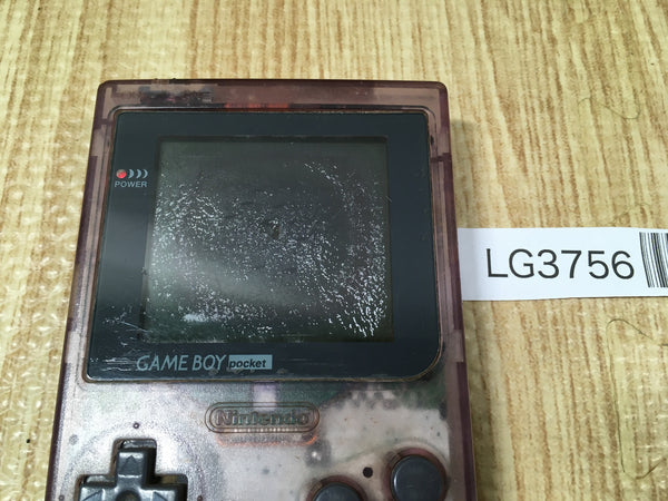 LG3756 Plz Read Item Condi GameBoy Pocket Clear Purple Game Boy Console Japan