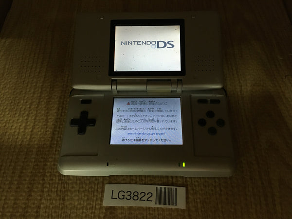 LG3822 Plz Read Item Condi Nintendo DS Platinum Silver Console Japan