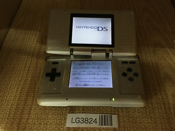 LG3824 Plz Read Item Condi Nintendo DS Platinum Silver Console Japan