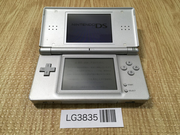 LG3835 Plz Read Item Condi Nintendo DS Lite Gross Silver Console Japan