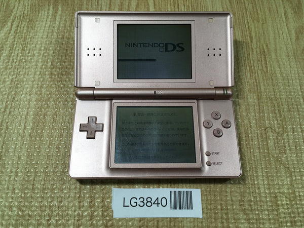 LG3840 Plz Read Item Condi Nintendo DS Lite Metallic Rose Console Japan