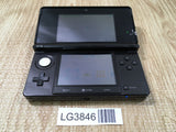 LG3846 Plz Read Item Condi Nintendo 3DS Clear Black Console Japan