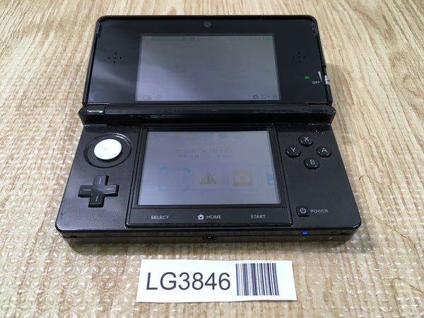 LG3846 Plz Read Item Condi Nintendo 3DS Clear Black Console Japan
