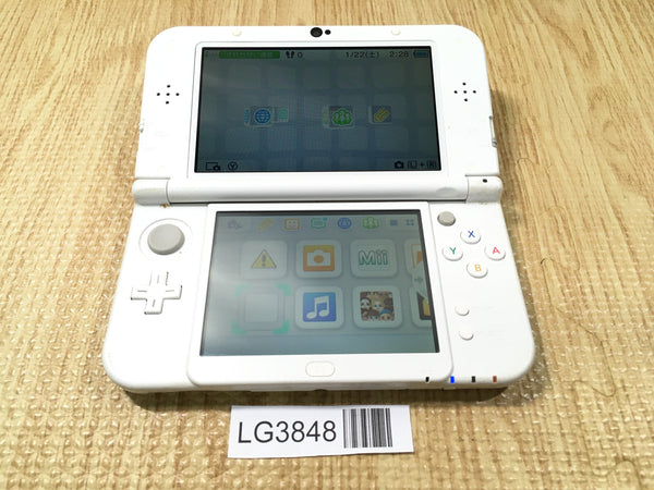 LG3848 No Battery Nintendo NEW 3DS LL XL PEARL WHITE Console Japan