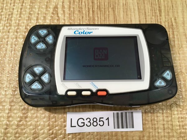 LG3851 Wonder Swan Color Crystal Black Bandai Console Japan