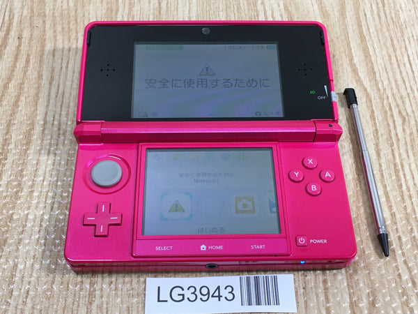 LG3943 No Battery Nintendo 3DS Gross Pink Console Japan
