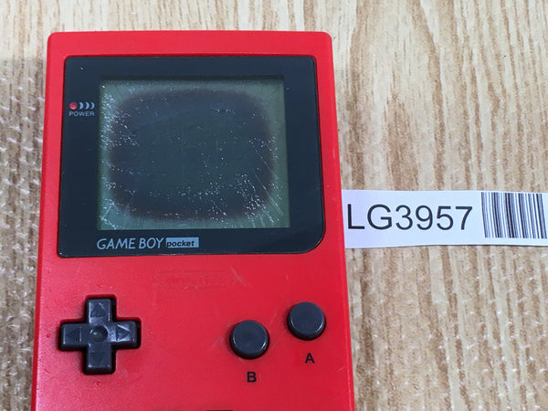 LG3957 Plz Read Item Condi GameBoy Pocket Red Game Boy Console Japan