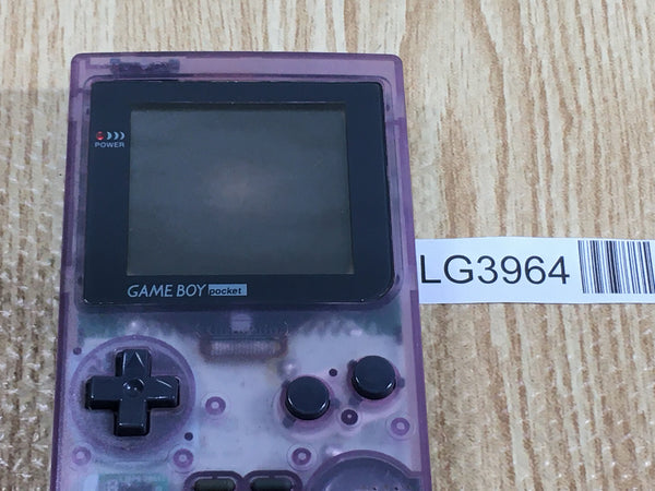 LG3964 Plz Read Item Condi GameBoy Pocket Clear Purple Game Boy Console Japan