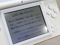 LG4026 Plz Read Item Condi Nintendo DS Lite Crystal White Console Japan