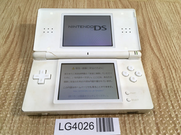 LG4026 Plz Read Item Condi Nintendo DS Lite Crystal White Console Japan