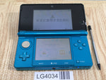 LG4034 Plz Read Item Condi Nintendo 3DS Aqua Blue Console Japan