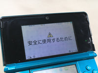 LG4034 Plz Read Item Condi Nintendo 3DS Aqua Blue Console Japan