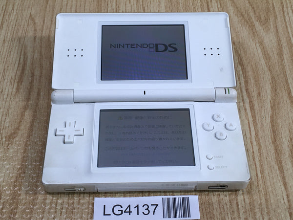 LG4137 Plz Read Item Condi Nintendo DS Lite Crystal White Console Japan
