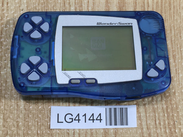 LG4144 Plz Read Item Condi Wonder Swan Skeleton Blue Bandai Console Japan