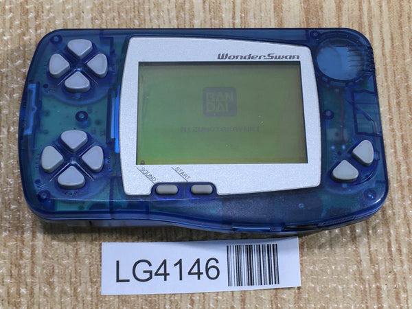 LG4146 Plz Read Item Condi Wonder Swan Skeleton Blue Bandai Console Japan