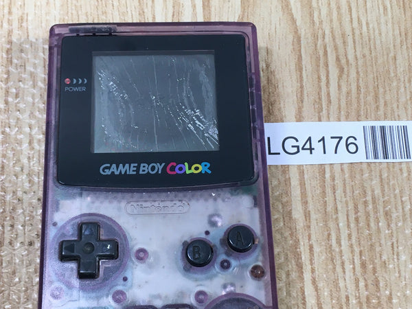 LG4176 Plz Read Item Condi GameBoy Color Clear Purple Game Boy Console Japan