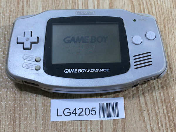 LG4205 Plz Read Item Condi GameBoy Advance Silver Game Boy Console Japan