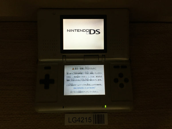 LG4215 Plz Read Item Condi Nintendo DS Platinum Silver Console Japan