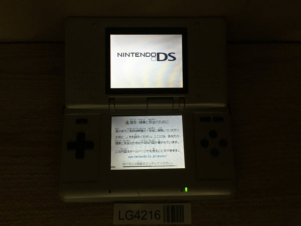 LG4216 Plz Read Item Condi Nintendo DS Platinum Silver Console Japan