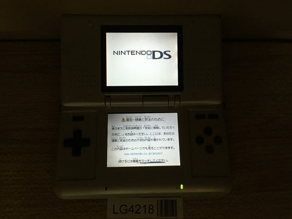 LG4218 Plz Read Item Condi Nintendo DS Platinum Silver Console Japan