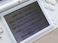 LG4222 Plz Read Item Condi Nintendo DS Lite Crystal White Console Japan