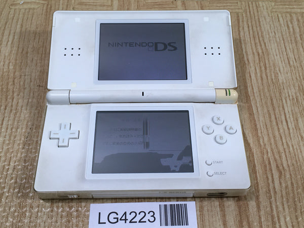 LG4223 Plz Read Item Condi Nintendo DS Lite Crystal White Console Japan