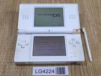 LG4224 Plz Read Item Condi Nintendo DS Lite Crystal White Console Japan