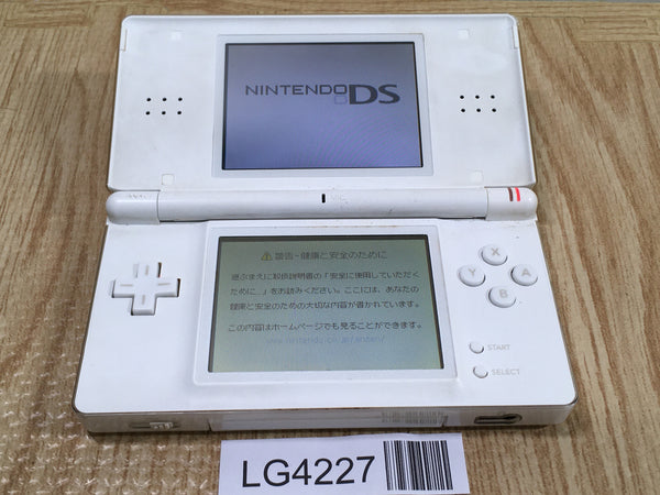 LG4227 Plz Read Item Condi Nintendo DS Lite Crystal White Console Japan
