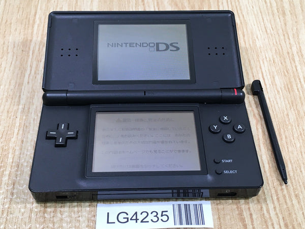 LG4235 Plz Read Item Condi Nintendo DS Lite Jet Black Console Japan
